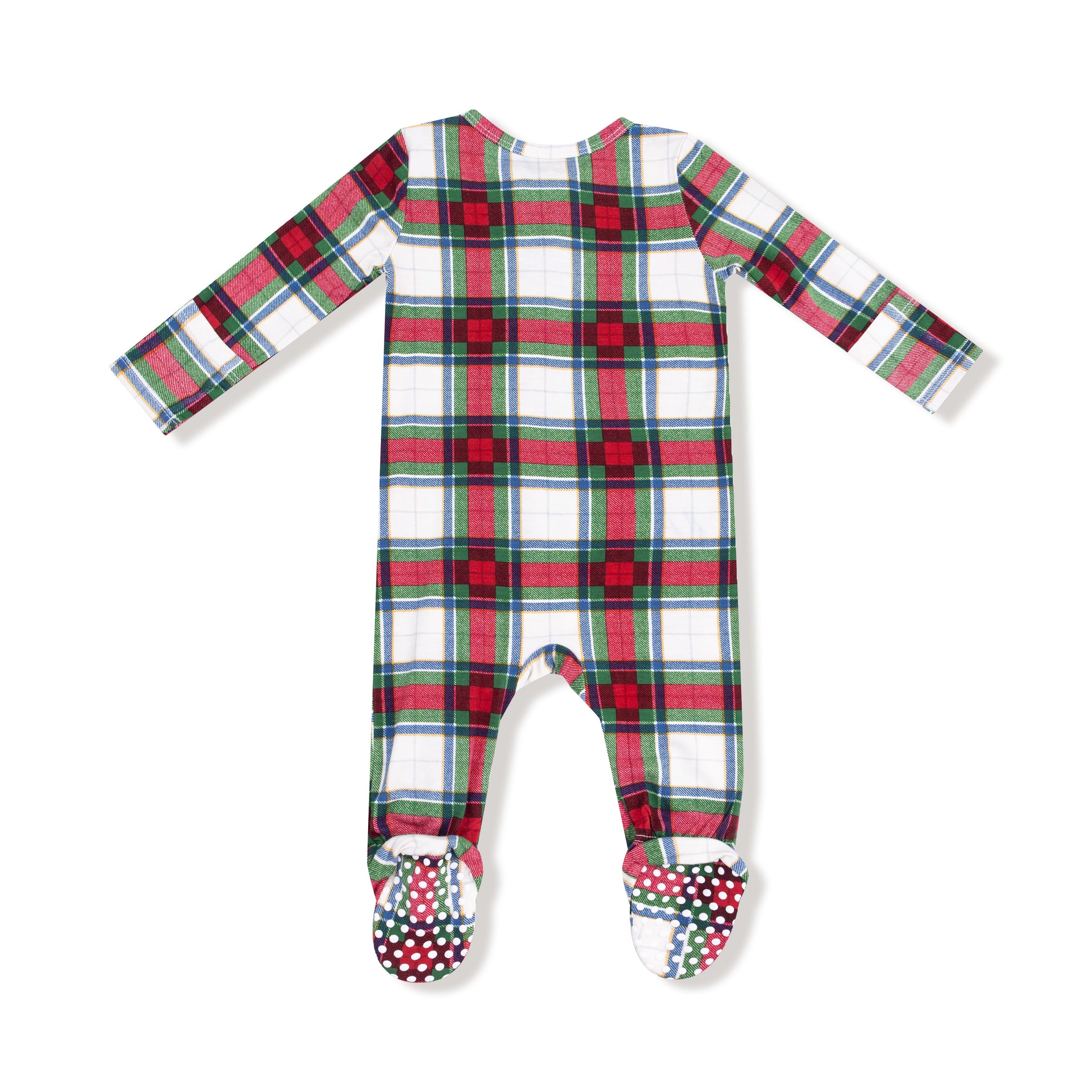 Holiday Plaid - 2 Way Zipper Footie