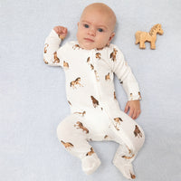 Mini Horses - 2 Way Zipper Footie