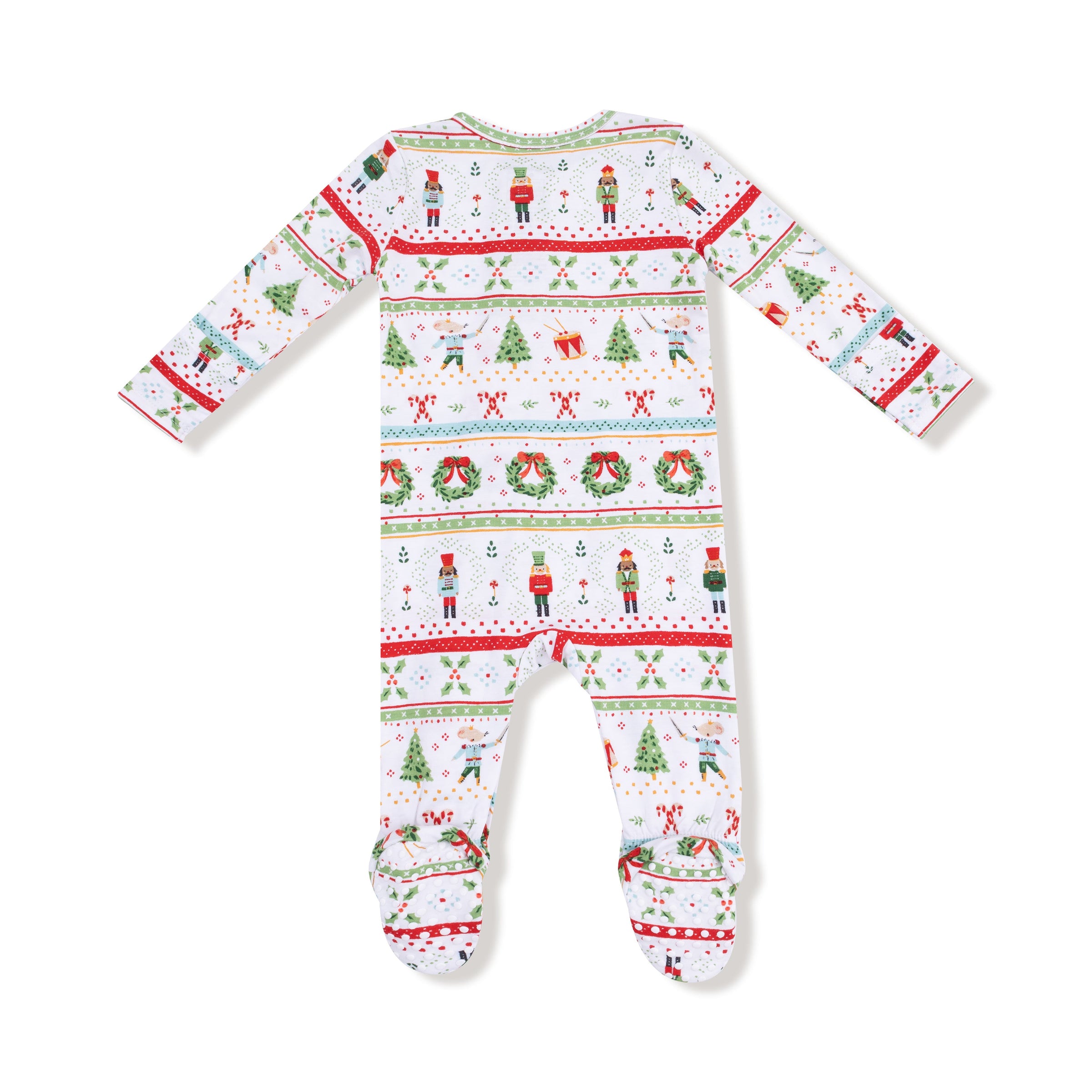 Nutcracker Fair Isle - 2 Way Zipper Footie
