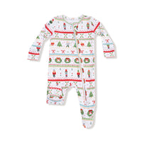 Nutcracker Fair Isle - 2 Way Zipper Footie