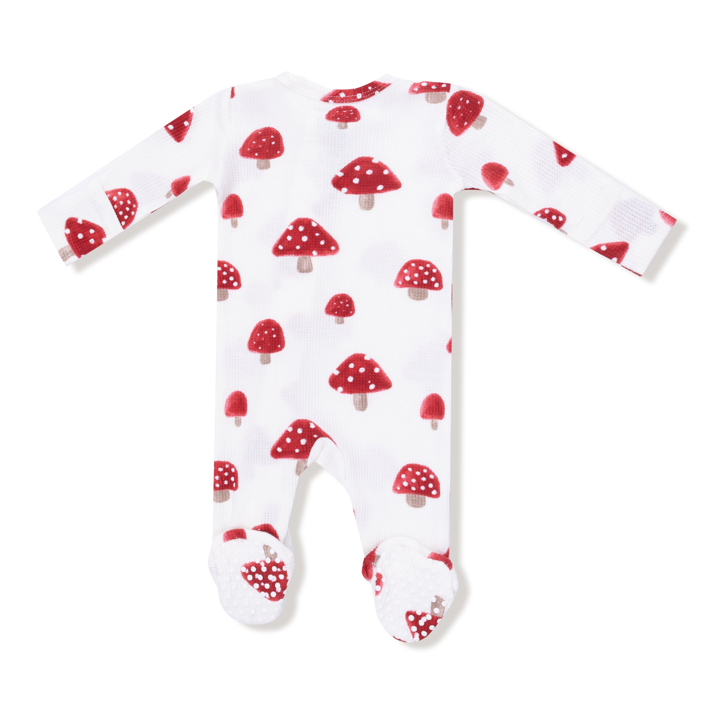 Painterly Mushrooms - 2 Way Zipper Footie