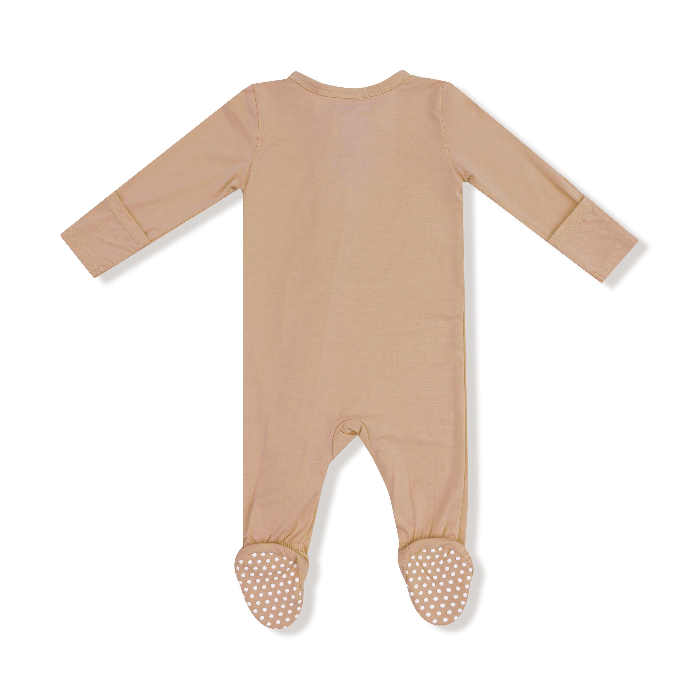 Tan - 2 Way Zipper Footie