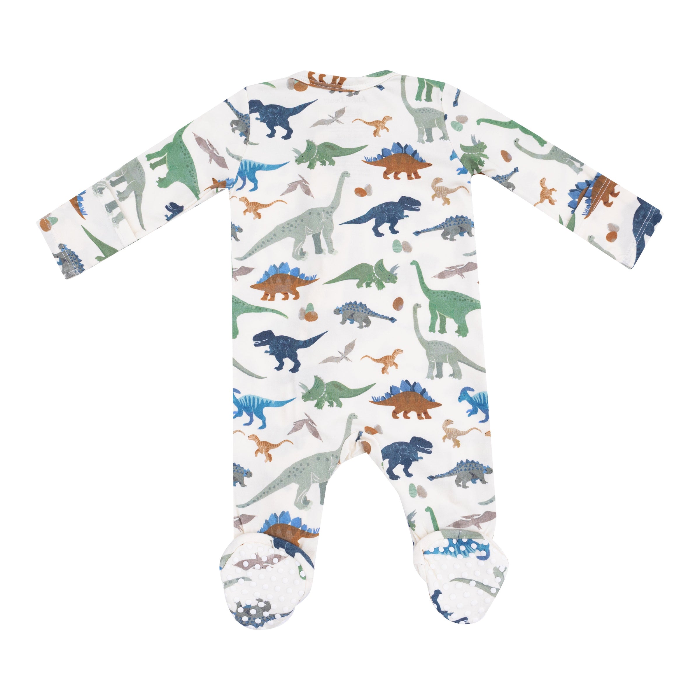 Washy Dinos - 2 Way Zipper Footie