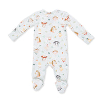 Baby Farm Faces - 2 Way Zipper Footie
