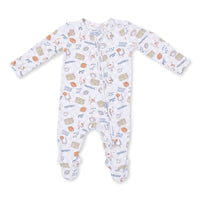 Football Check - 2 Way Zipper Footie