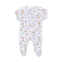 Football Check - 2 Way Zipper Footie