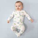 Golf Carts Blue - 2 Way Zipper Footie