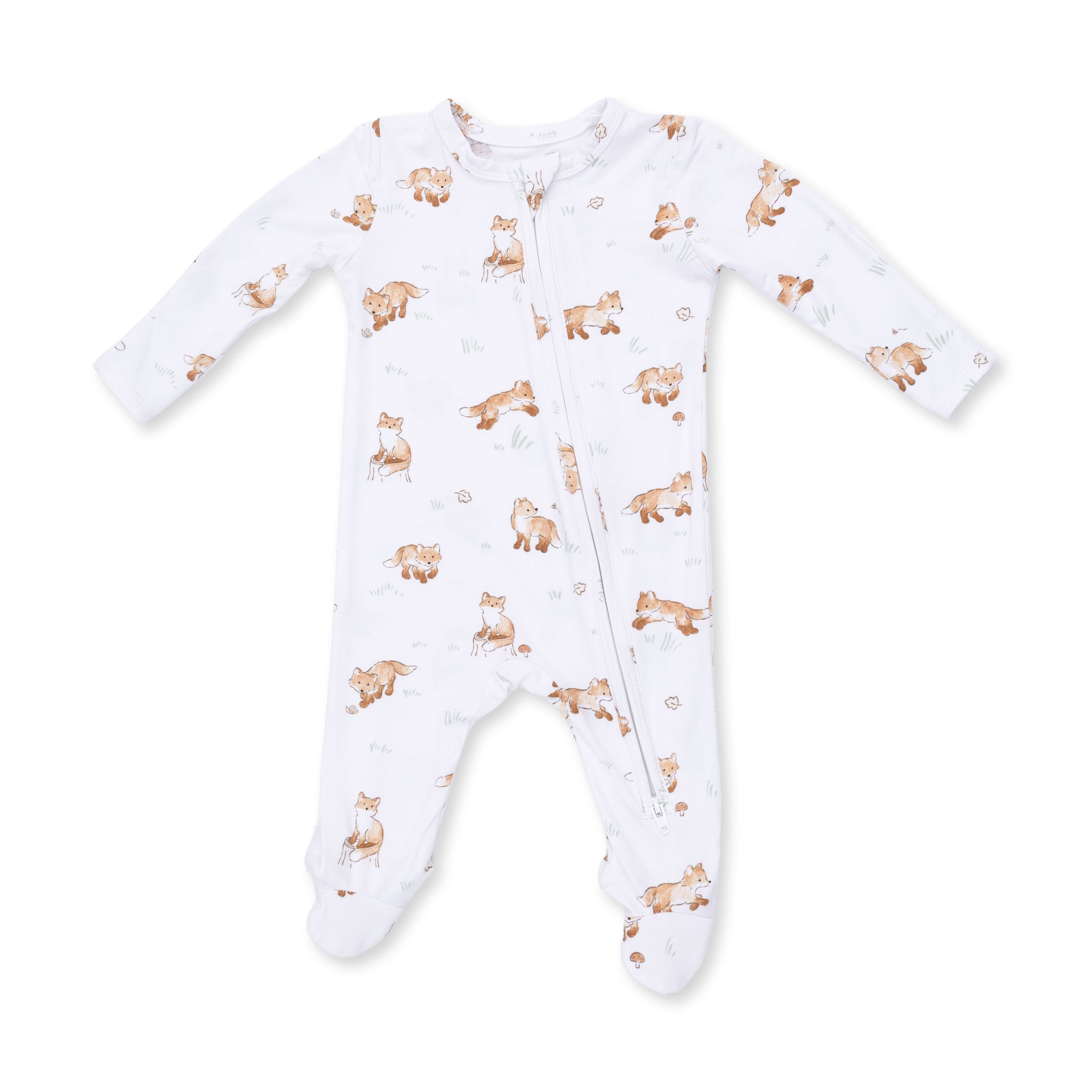 Little Explorer Fox - 2 Way Zipper Footie