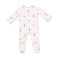Lightning Bolt Viscose - 2 Way Zipper Footie