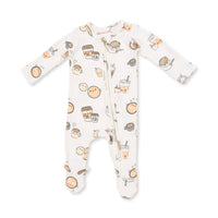 Love You A Latte - 2 Way Zipper Footie