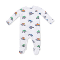 Monster Trucks - 2 Way Zipper Footie