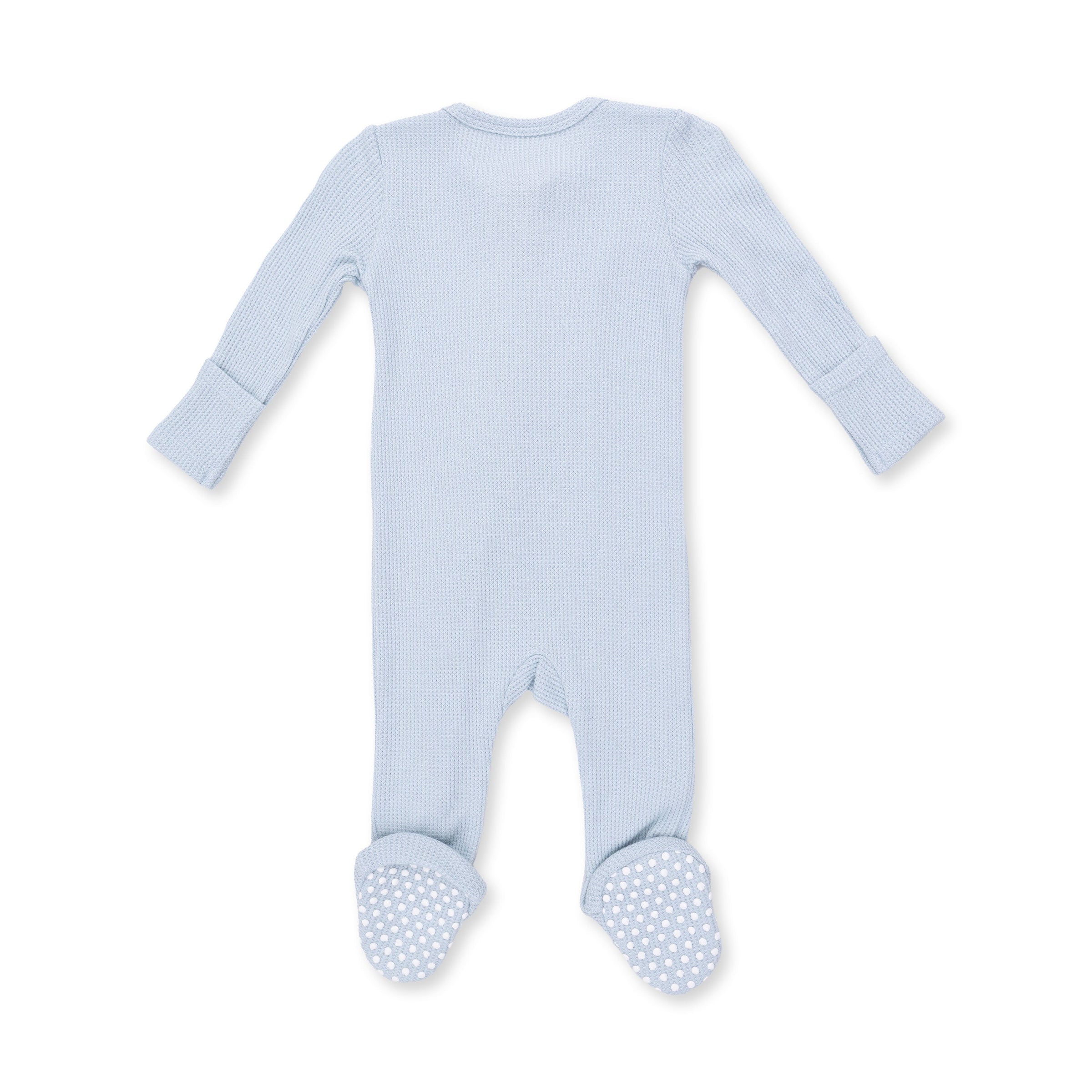 Solid Baby Blue - 2 Way Zipper Footie