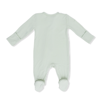 Solid Milky Green - 2 Way Zipper Footie