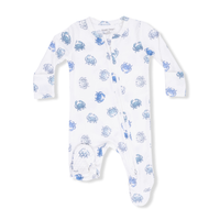 Blue Crabs - 2 Way Zipper Footie