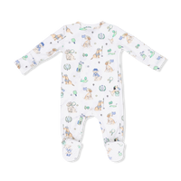 Country Club Dogs Neutral - 2 Way Zipper Footie