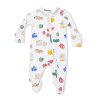 Charcuterie Cuties - 2 Way Zipper Footie