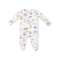 Camping Blue - 2 Way Zipper Footie