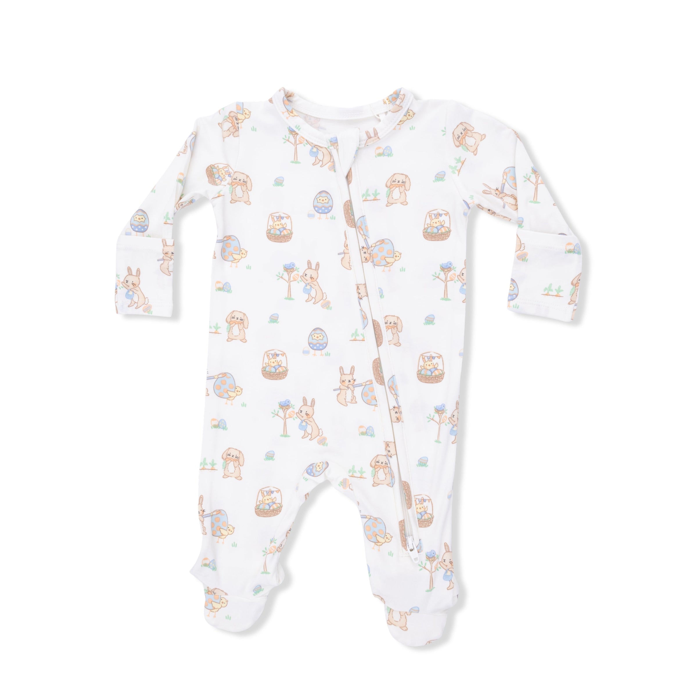 Easter Egg Hunt Uni - 2 Way Zipper Footie