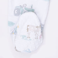 Farm Animal Party - 2 Way Zipper Footie