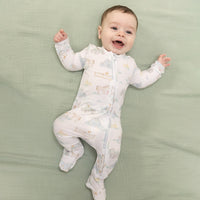 Farm Animal Party - 2 Way Zipper Footie