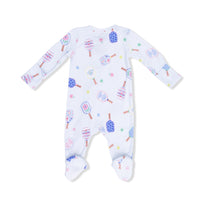 Floral Pickleball - 2 Way Zipper Footie