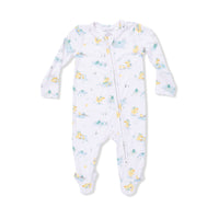 Frog and Duck Pond - 2 Way Zipper Footie