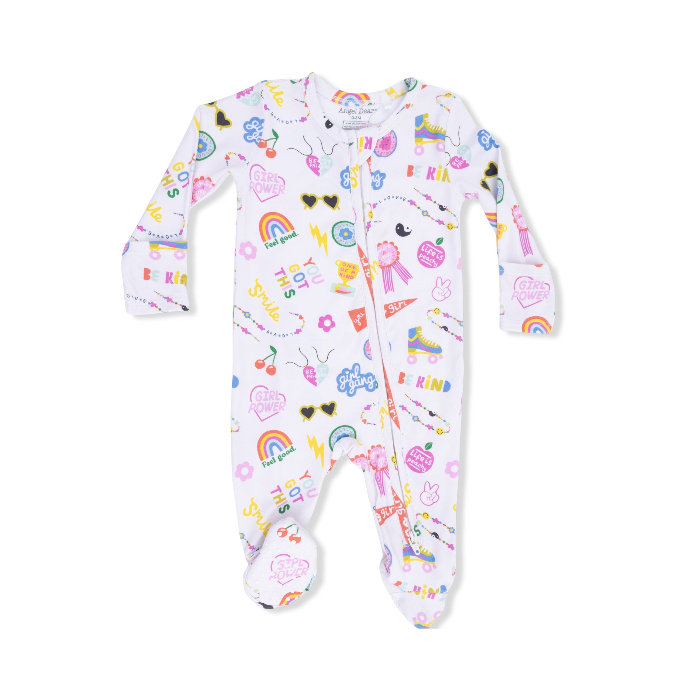 Girl Power - 2 Way Zipper Footie