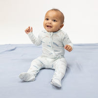 Little Whales - 2 Way Zipper Footie