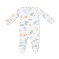 Pickles Playing Pickleball - 2 Way Zipper Footie