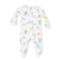 Pickles Playing Pickleball - 2 Way Zipper Footie