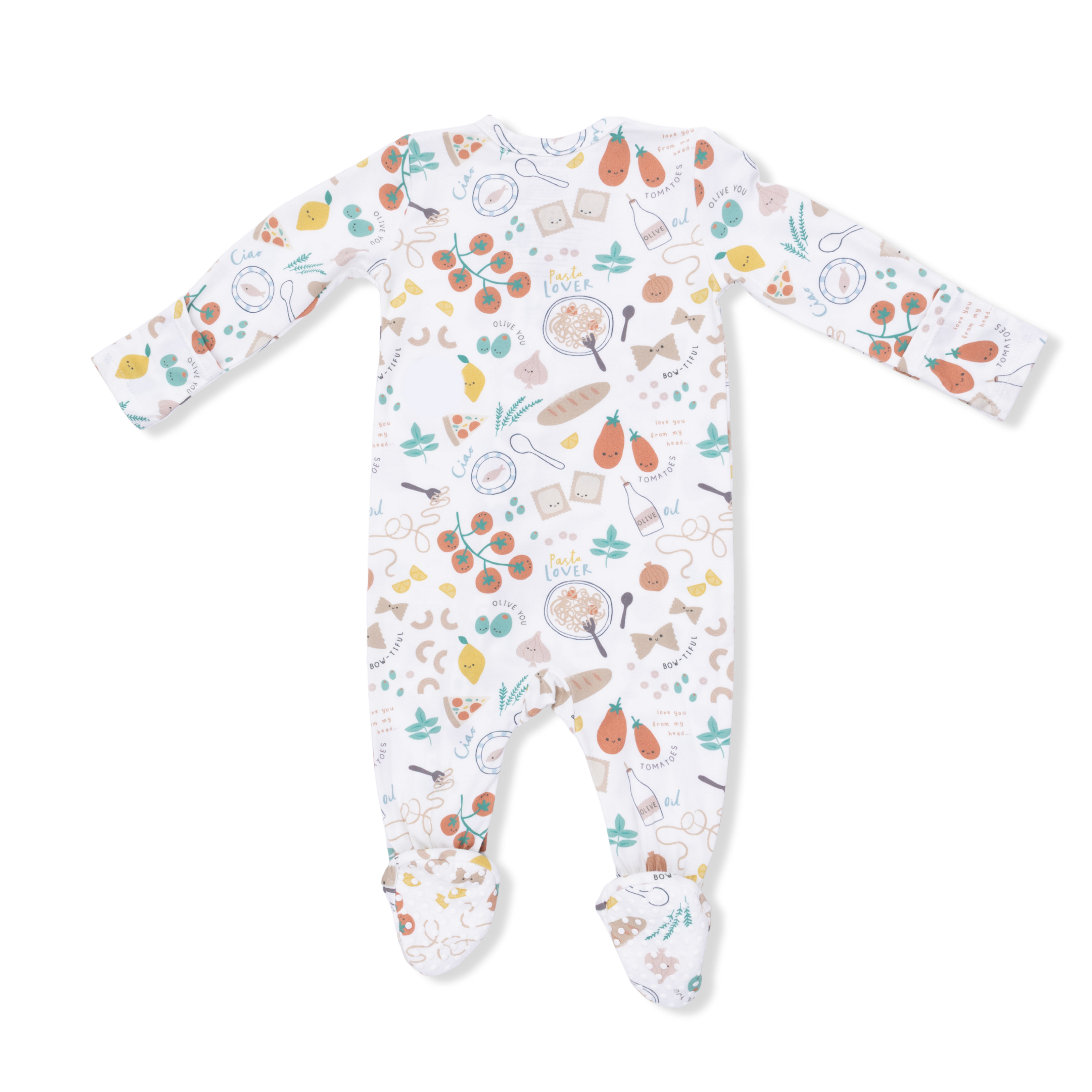 Pasta Lovers - 2 Way Zipper Footie