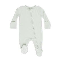 Solid Bok Choy - 2 Way Zipper Footie