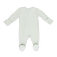 Solid Bok Choy - 2 Way Zipper Footie
