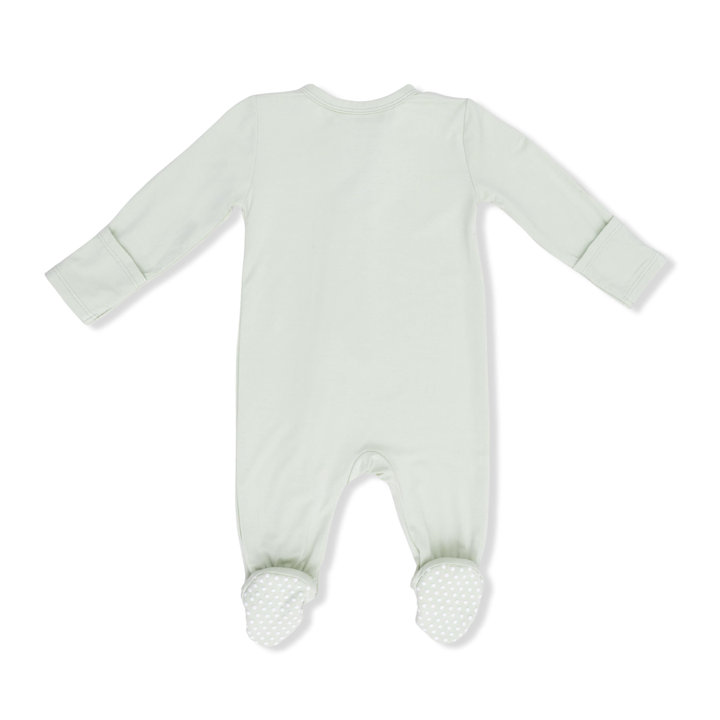 Solid Bok Choy - 2 Way Zipper Footie