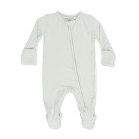Solid Bok Choy - 2 Way Zipper Footie