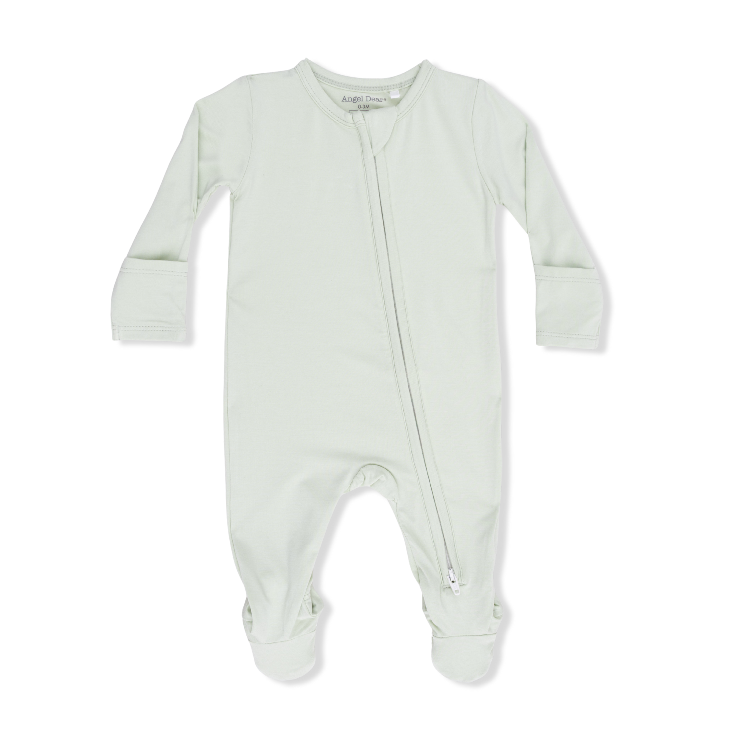 Solid Bok Choy - 2 Way Zipper Footie