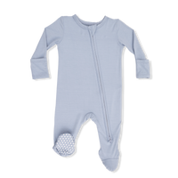 Solid Niagara Mist - 2 Way Zipper Footie