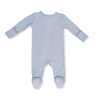 Solid Niagara Mist - 2 Way Zipper Footie