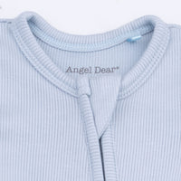 Solid Niagara Mist Rib - 2 Way Zipper Footie