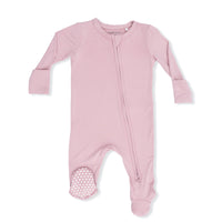 Solid Peachskin - 2 Way Zipper Footie