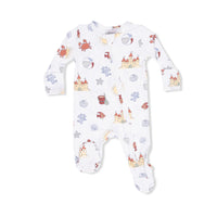 Sunny Sandcastles - 2 Way Zipper Footie