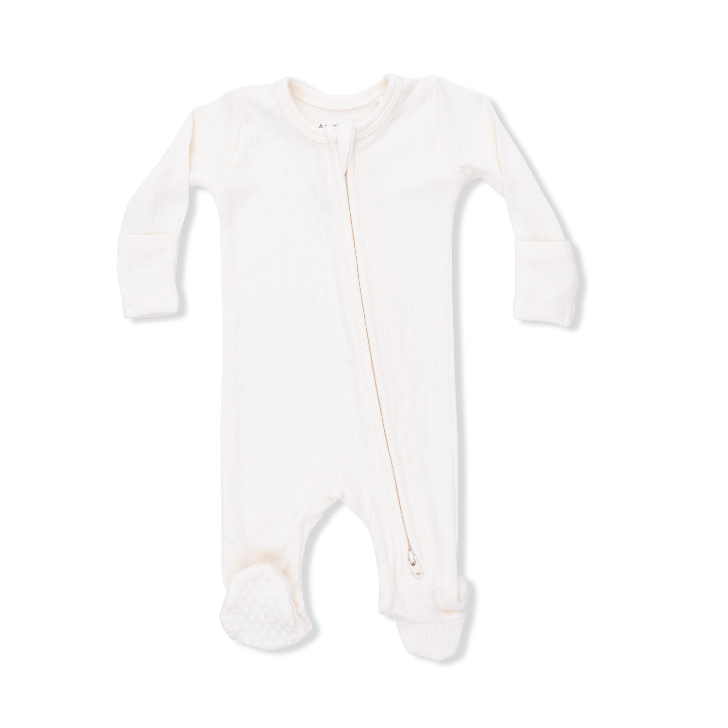 Solid Sugar Swizzle - 2 Way Zipper Footie