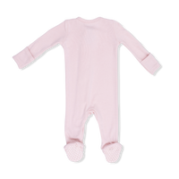 Solid Veiled Pink - 2 Way Zipper Footie