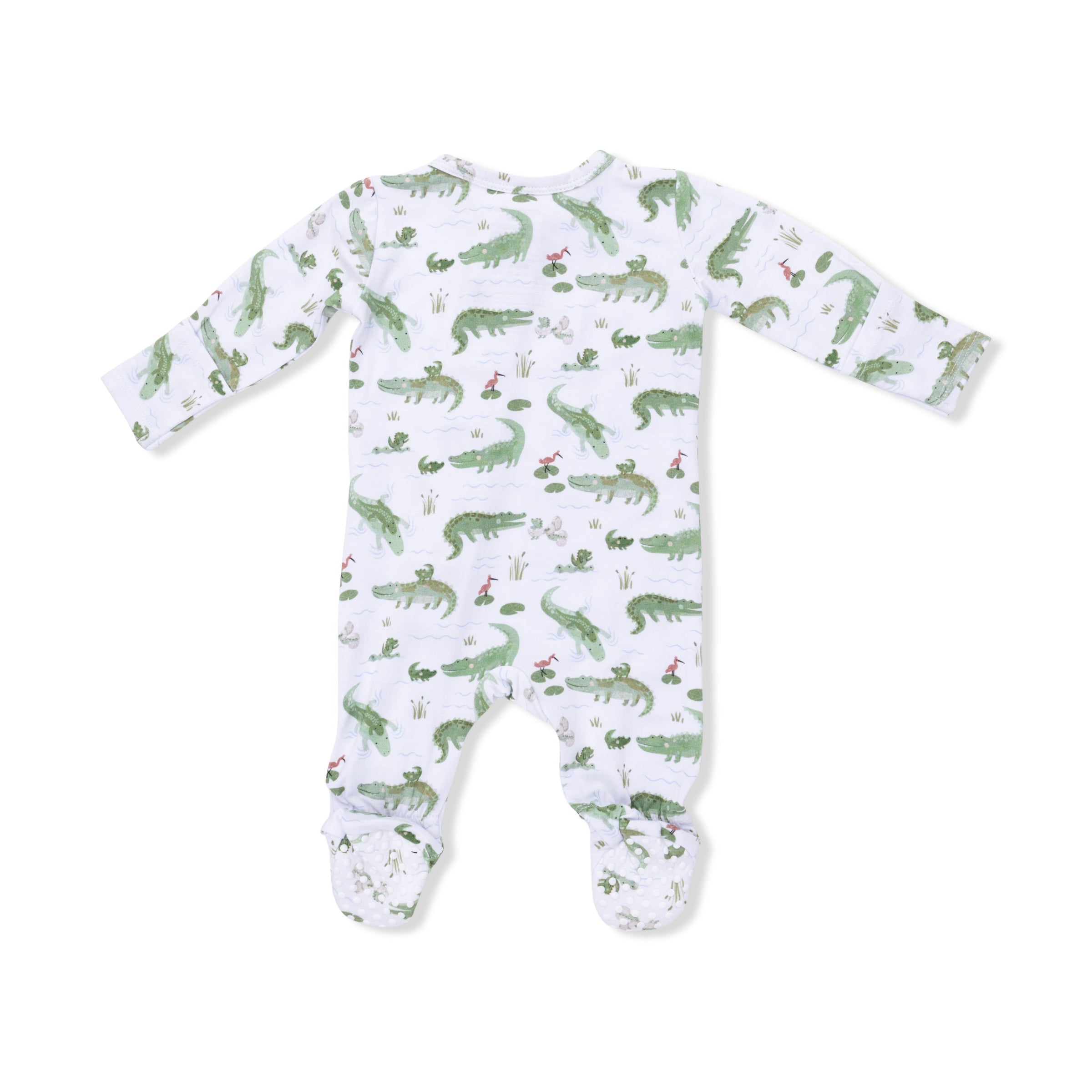 Crayon Alligators - 2 Way Zipper Footie