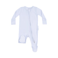 Arctic Ice - 2 Way Zipper Ruffle Back Footie