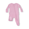 Cameo Pink - 2 Way Zipper Ruffle Back Footie