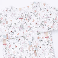 Enchanted Woodland - 2 Way Ruffle Back Zipper Footie