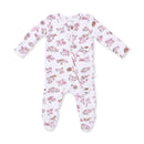 Football Cheer Nursery - 2 Way Ruffle Back Zipper Footie