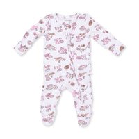 Football Cheer Nursery - 2 Way Ruffle Back Zipper Footie