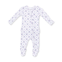 Simple Hockey Pink - 2 Way Ruffle Back Zipper Footie